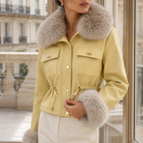 Veste fourrée col amovible Séraphine
