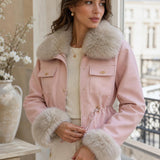 Veste fourrée col amovible Séraphine