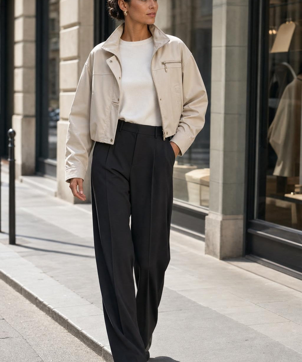 Veste courte zippée Aurélia