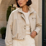 Veste courte zippée Aurélia