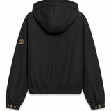 Veste courte à capuche déperlante
