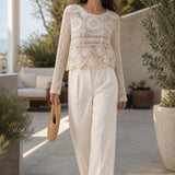 Top crochet coton Sidonie