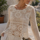 Top crochet coton Sidonie