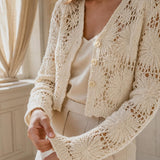 Gilet crochet coton Laure