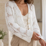 Gilet crochet coton Laure