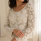Top crochet perlé Daphné