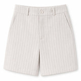 Short rayé lin mélangé Livia