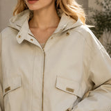 Blouson à capuche zippé