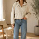 Blouson à capuche zippé