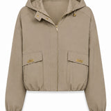 Blouson à capuche zippé
