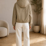 Blouson à capuche zippé