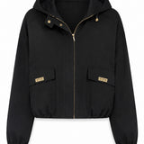 Blouson à capuche zippé