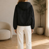Blouson à capuche zippé