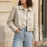 Blouson similicuir souple Mélina