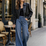 Blouson similicuir souple Mélina