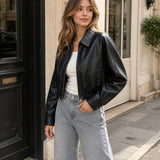 Blouson similicuir souple Mélina