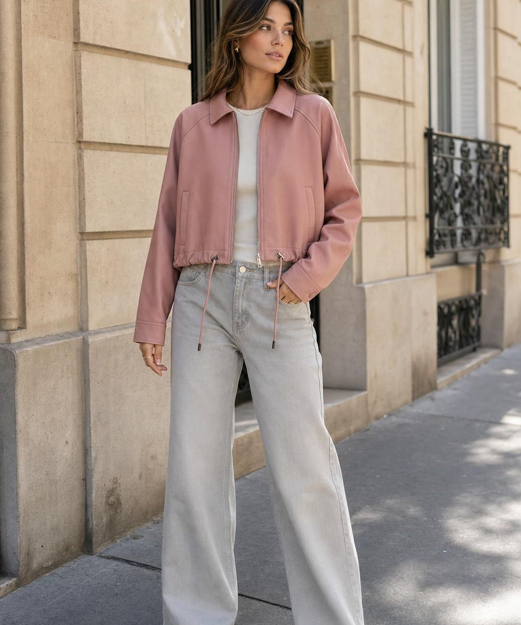 Blouson similicuir souple Mélina