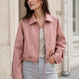 Blouson similicuir souple Mélina