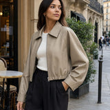 Blouson similicuir souple Mélina