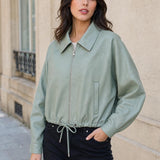 Blouson similicuir souple Mélina