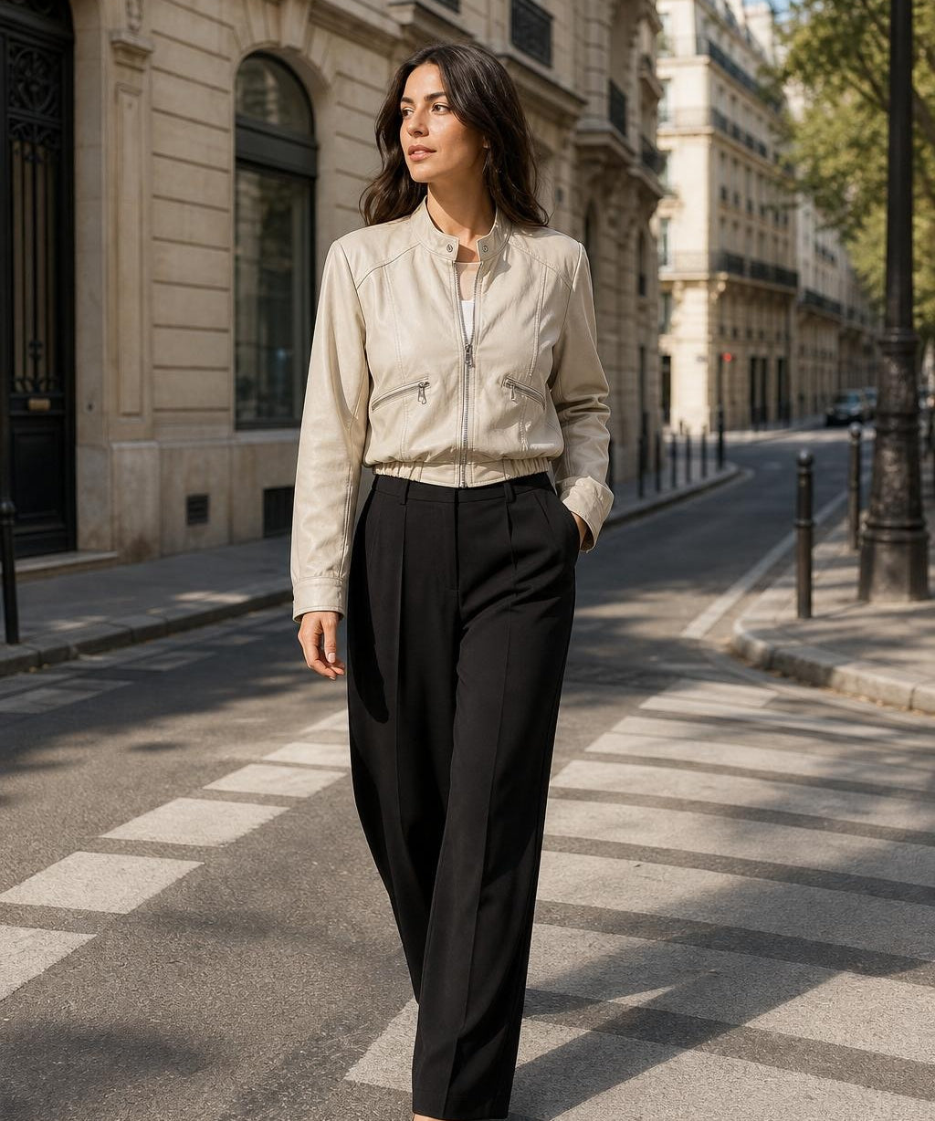 Veste similicuir souple Romane