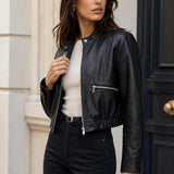 Veste similicuir souple Romane